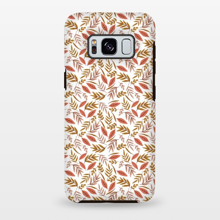 Galaxy S8 plus StrongFit Pink and yellow leaves  by Edith May