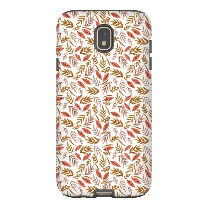 Galaxy J7 StrongFit Pink and yellow leaves  by Edith May