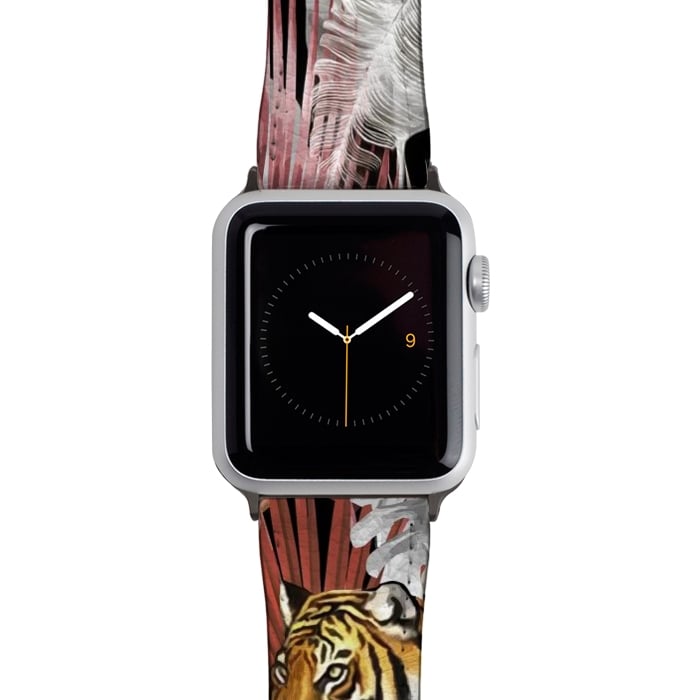 Watch 42mm / 44mm Strap PU leather Jungle Tiger 02 by amini54