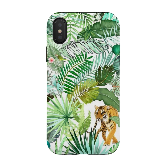 iPhone Xs / X StrongFit Jungle Tiger 04 by amini54