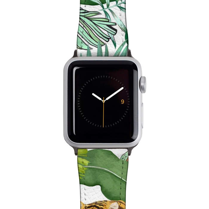 Watch 42mm / 44mm Strap PU leather Jungle Tiger 04 by amini54
