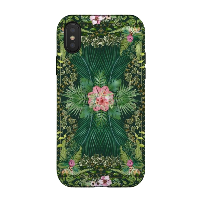 iPhone Xs / X StrongFit Tropical Foliage 10 by amini54