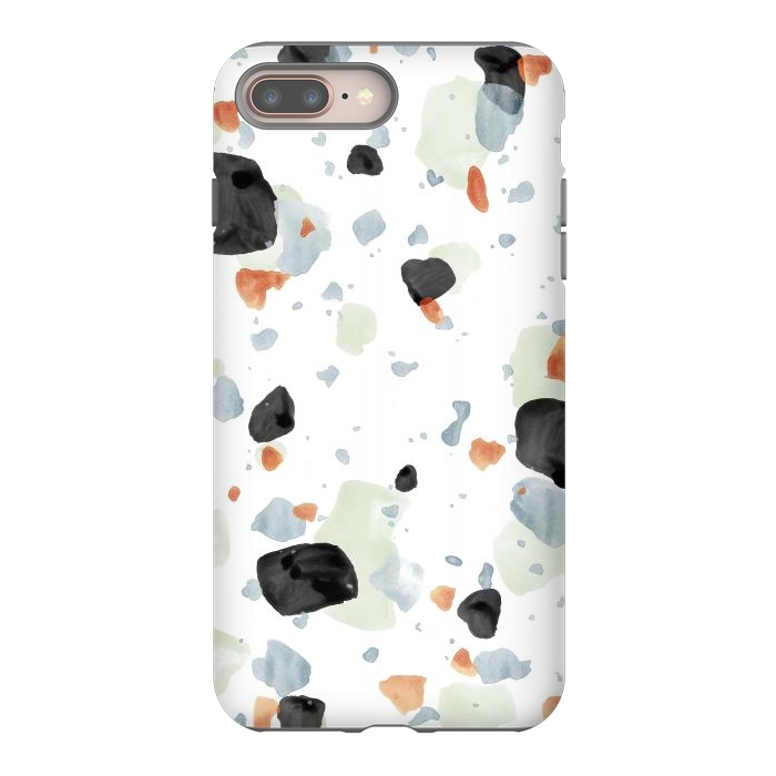 iPhone 7 plus StrongFit Abstract Watercolor Painting Terrazzo Pattern 04 by amini54