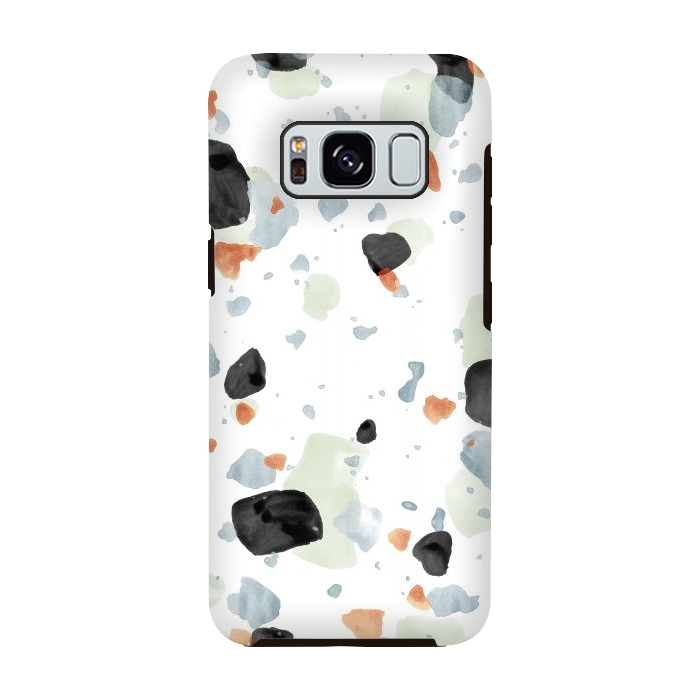 Galaxy S8 StrongFit Abstract Watercolor Painting Terrazzo Pattern 04 by amini54
