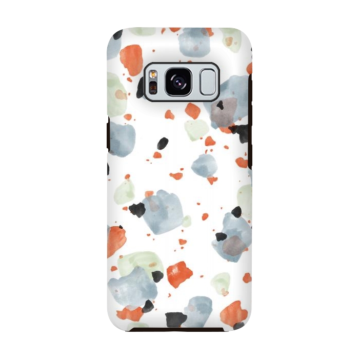 Galaxy S8 StrongFit Abstract Watercolor Painting Terrazzo Pattern 05 by amini54