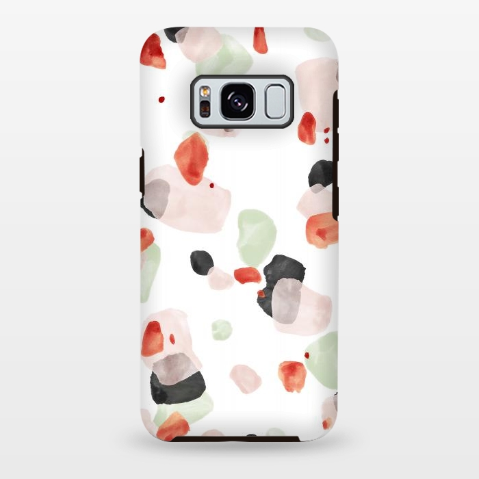 Galaxy S8 plus StrongFit Abstract Watercolor Painting Terrazzo Pattern 06 by amini54
