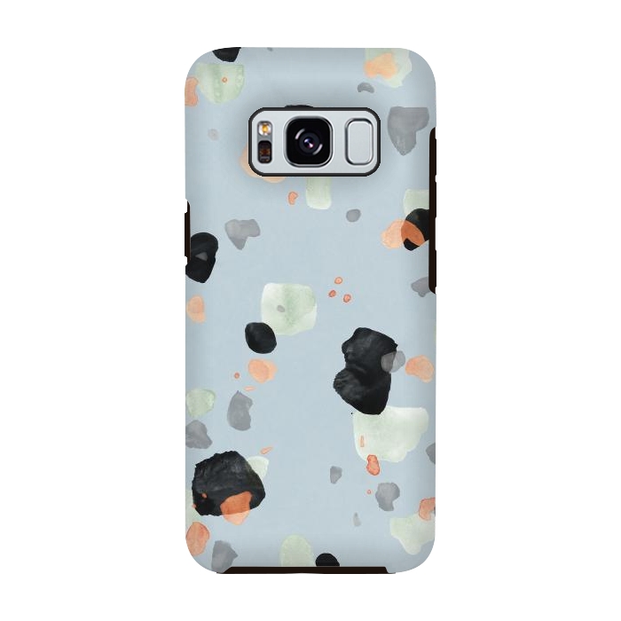 Galaxy S8 StrongFit Abstract Watercolor Painting Terrazzo Pattern 08 by amini54