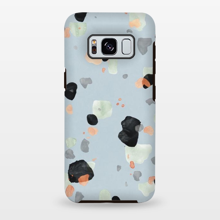 Galaxy S8 plus StrongFit Abstract Watercolor Painting Terrazzo Pattern 08 by amini54