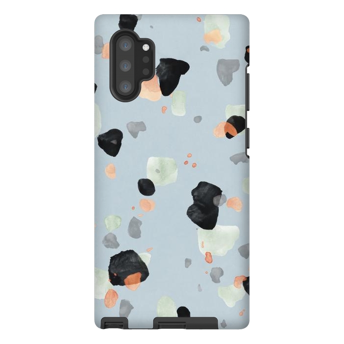 Galaxy Note 10 plus StrongFit Abstract Watercolor Painting Terrazzo Pattern 08 by amini54