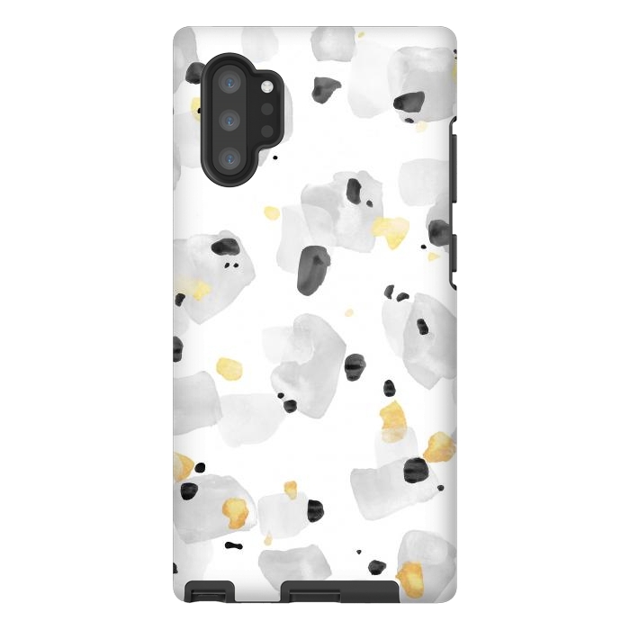 Galaxy Note 10 plus StrongFit Abstract Watercolor Painting Terrazzo Pattern 10 by amini54