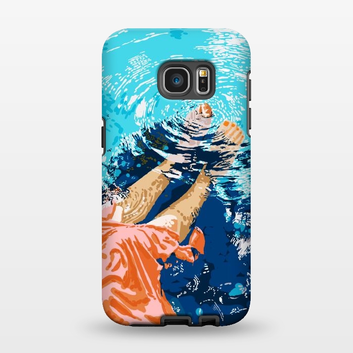 Galaxy S7 EDGE StrongFit Take Me Where The Waves Kiss My Feet by Uma Prabhakar Gokhale