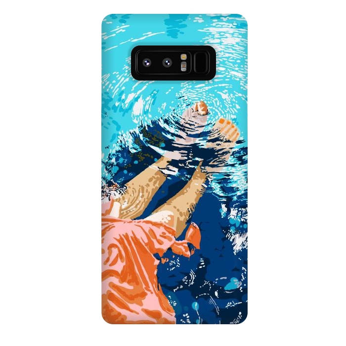 Galaxy Note 8 StrongFit Take Me Where The Waves Kiss My Feet by Uma Prabhakar Gokhale