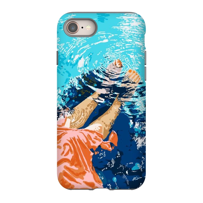 iPhone 8 StrongFit Take Me Where The Waves Kiss My Feet by Uma Prabhakar Gokhale
