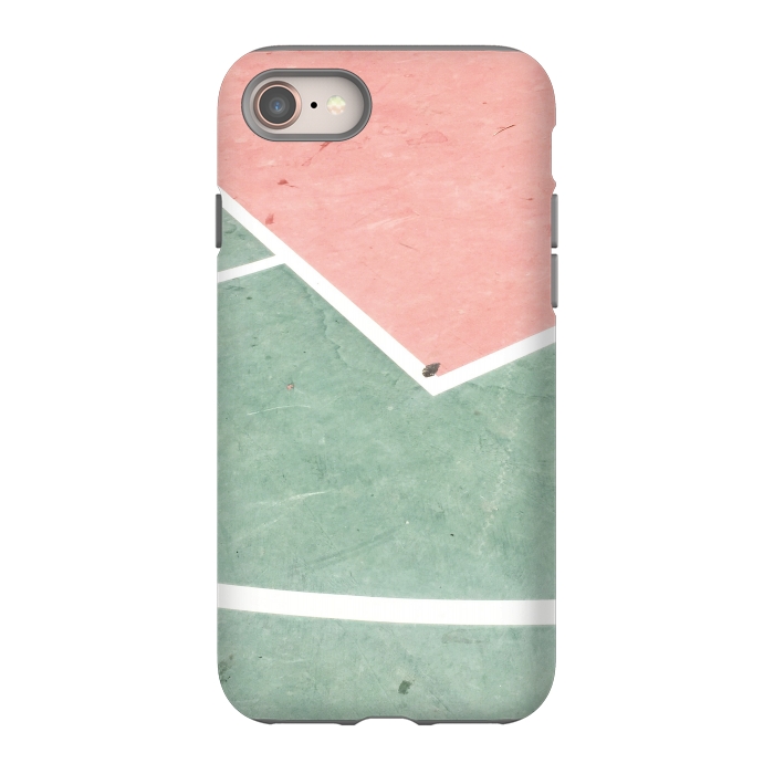 iPhone 8 StrongFit green pink marble shades by MALLIKA