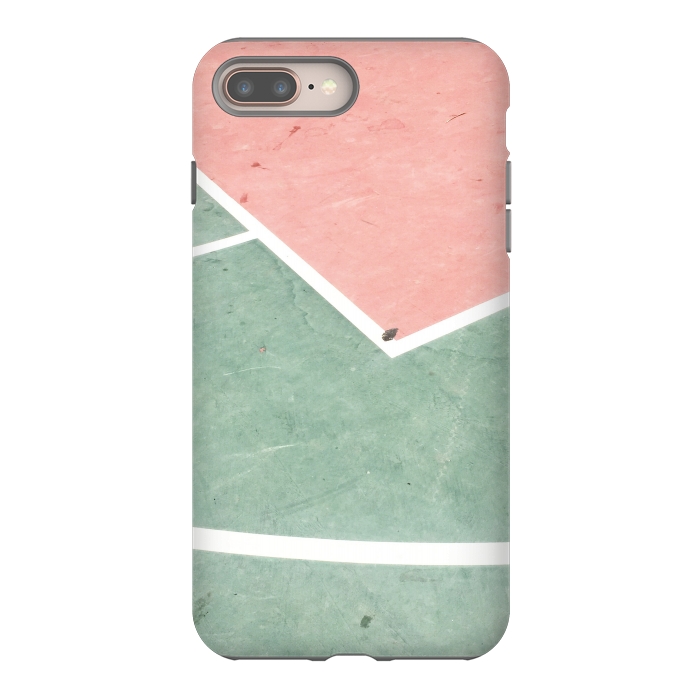 iPhone 8 plus StrongFit green pink marble shades by MALLIKA