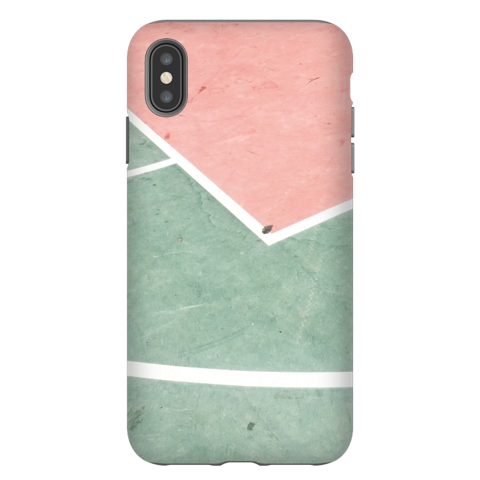 iPhone Xs Max StrongFit green pink marble shades by MALLIKA