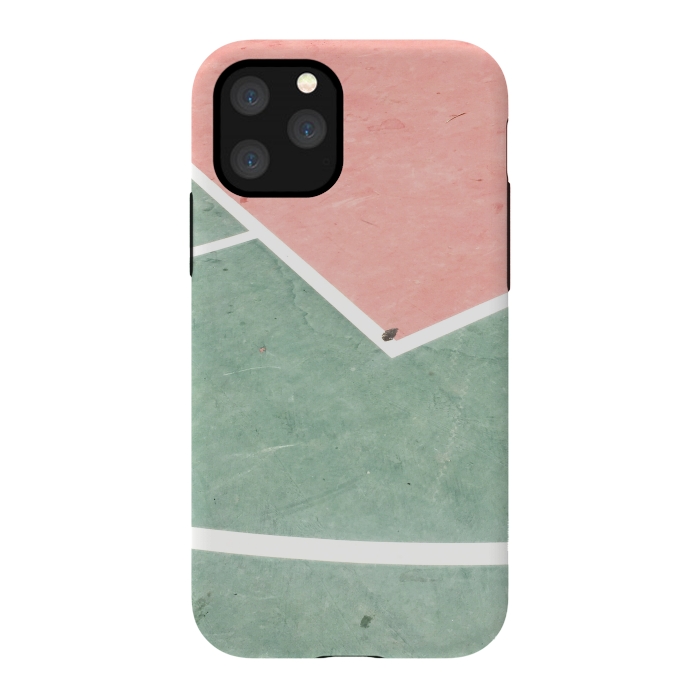 iPhone 11 Pro StrongFit green pink marble shades by MALLIKA