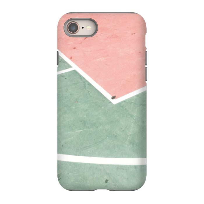 iPhone SE StrongFit green pink marble shades by MALLIKA