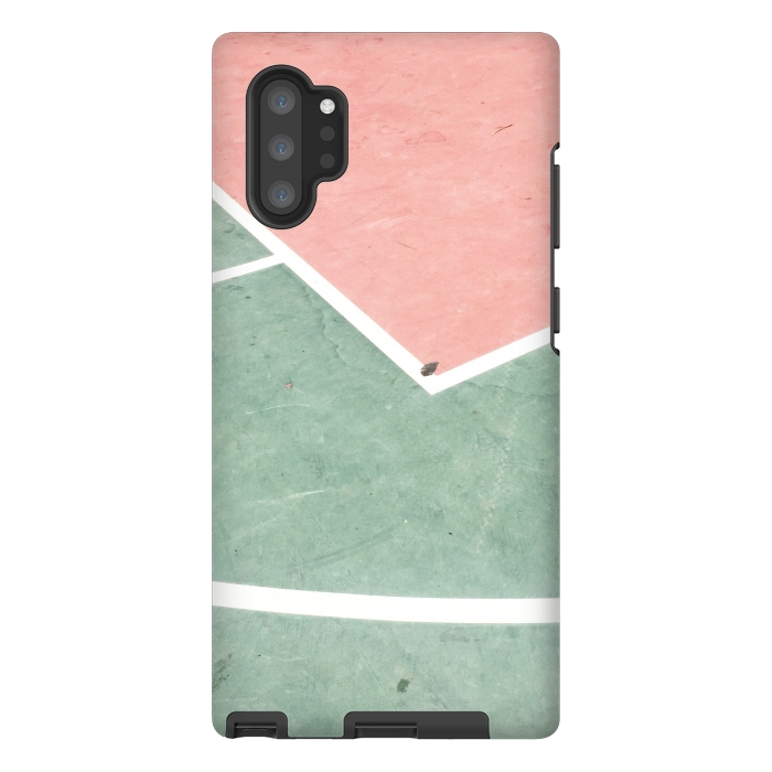 Galaxy Note 10 plus StrongFit green pink marble shades by MALLIKA