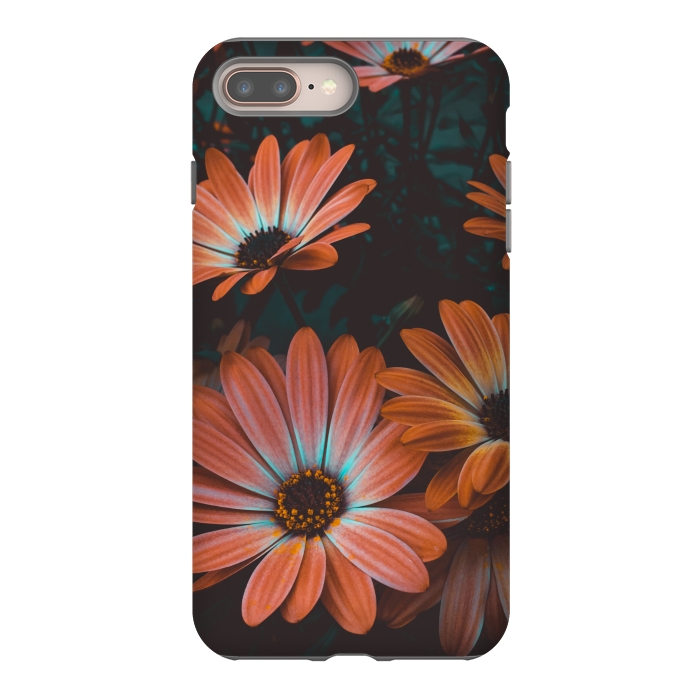 iPhone 7 plus StrongFit orange beautiful flowers by MALLIKA