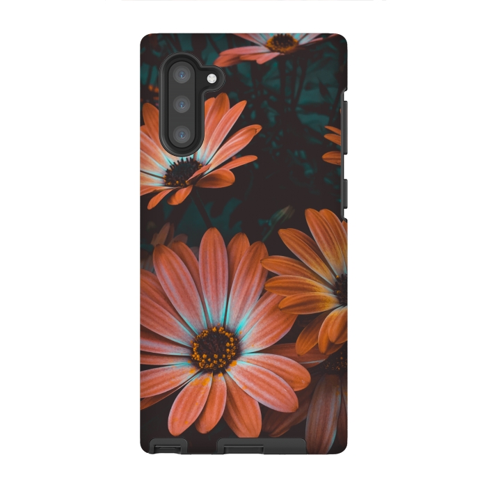 Galaxy Note 10 StrongFit orange beautiful flowers by MALLIKA