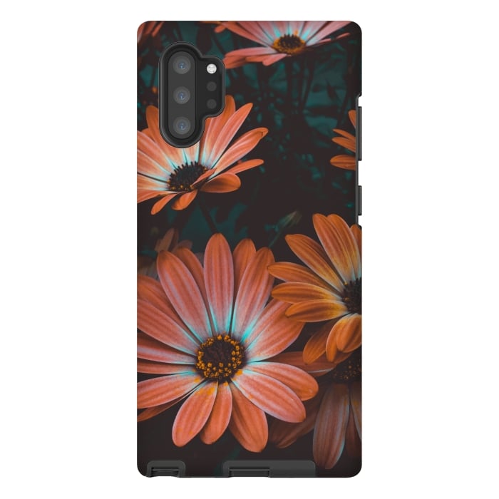Galaxy Note 10 plus StrongFit orange beautiful flowers by MALLIKA