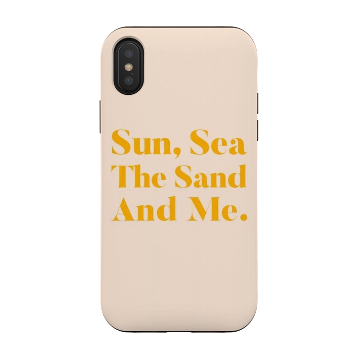 iPhone Xs / X StrongFit Sun, Sea, The Sand & Me by Uma Prabhakar Gokhale
