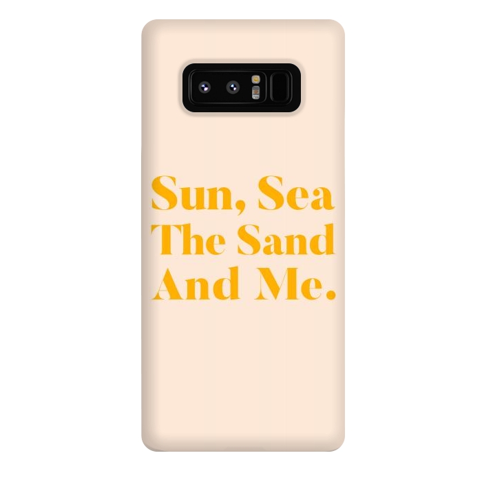 Galaxy Note 8 StrongFit Sun, Sea, The Sand & Me by Uma Prabhakar Gokhale