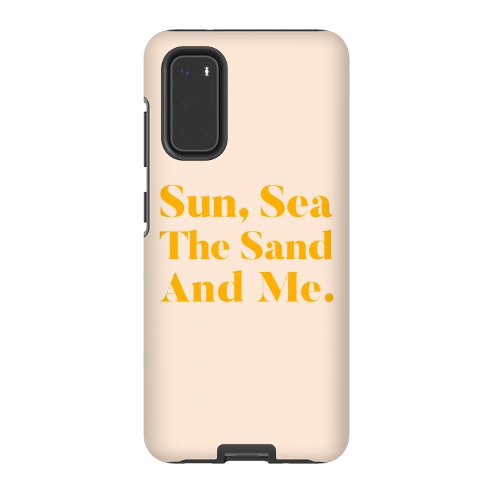 Galaxy S20 StrongFit Sun, Sea, The Sand & Me by Uma Prabhakar Gokhale