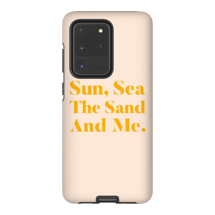 Galaxy S20 Ultra StrongFit Sun, Sea, The Sand & Me by Uma Prabhakar Gokhale