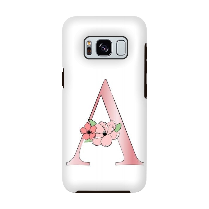 Galaxy S8 StrongFit Monogram Letter A by Martina
