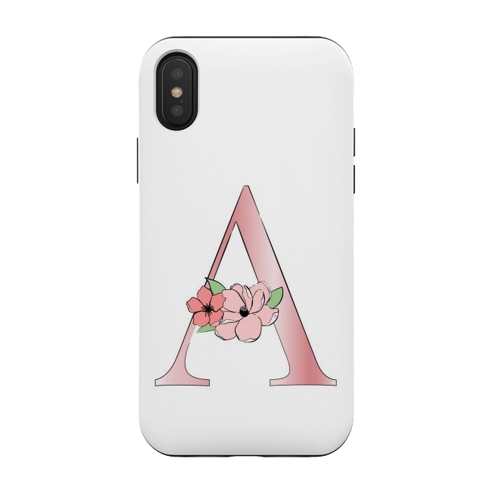 iPhone Xs / X StrongFit Monogram Letter A by Martina