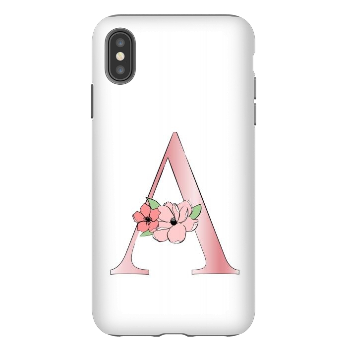 iPhone Xs Max StrongFit Monogram Letter A by Martina