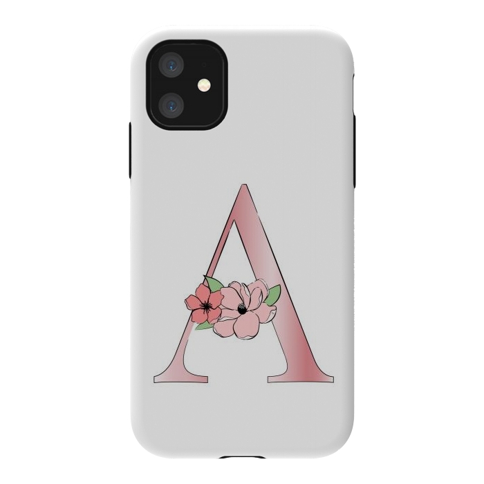iPhone 11 StrongFit Monogram Letter A by Martina
