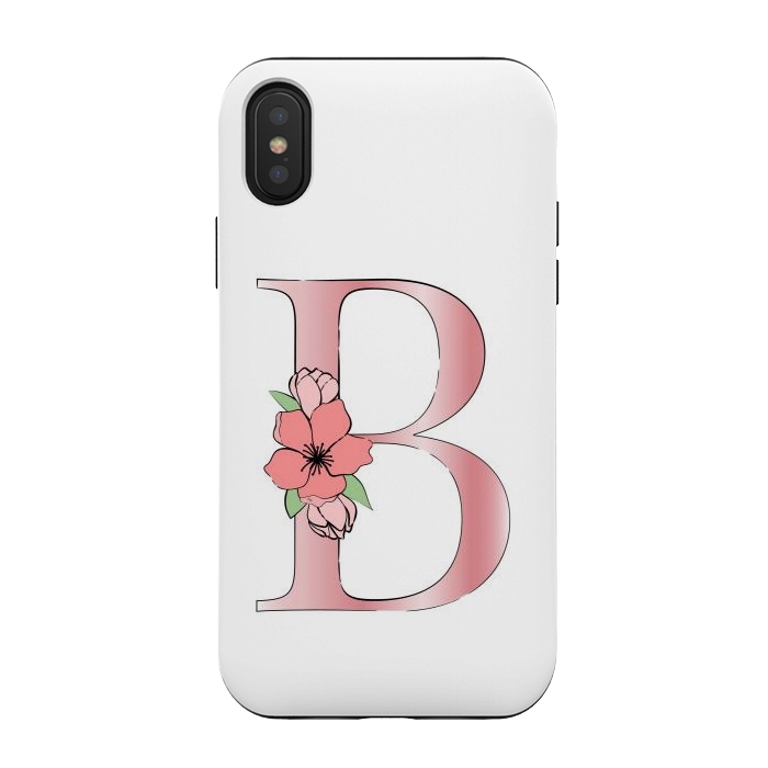 iPhone Xs / X StrongFit Monogram Letter B by Martina