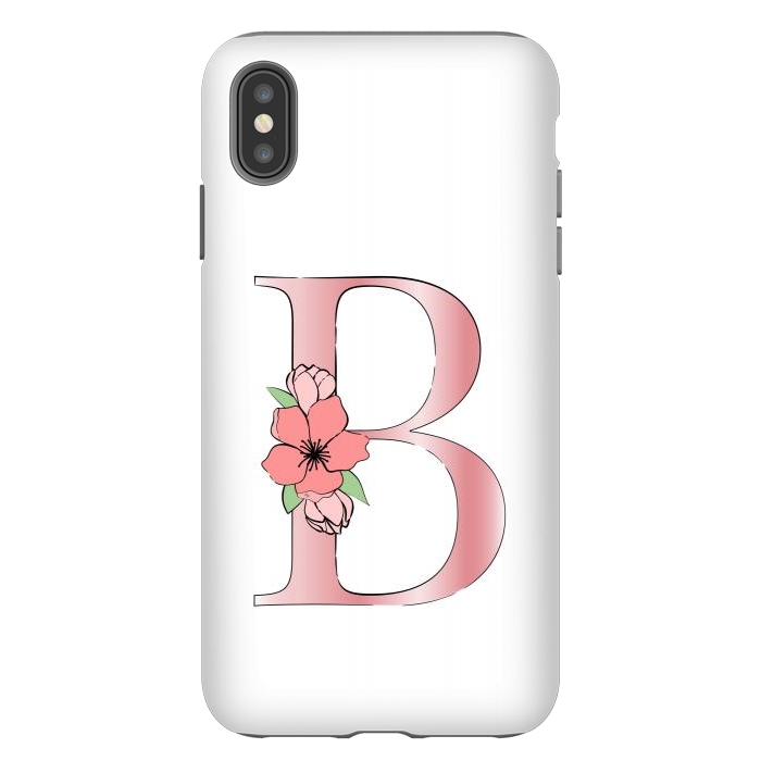 iPhone Xs Max StrongFit Monogram Letter B by Martina