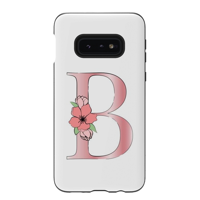 Galaxy S10e StrongFit Monogram Letter B by Martina