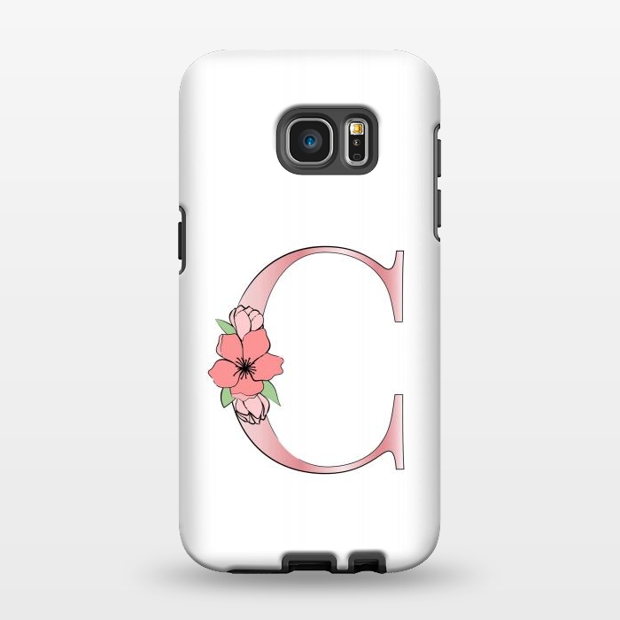 Galaxy S7 EDGE StrongFit Monogram Letter C by Martina