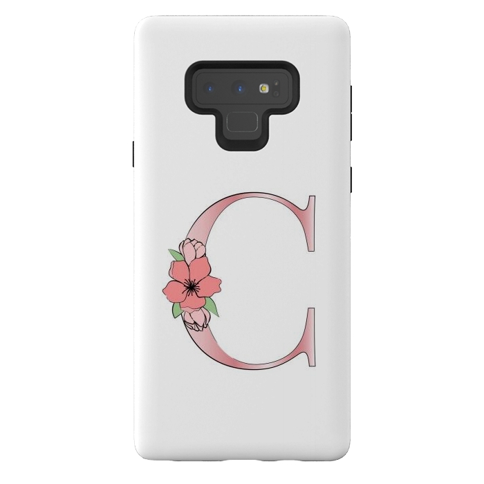 Galaxy Note 9 StrongFit Monogram Letter C by Martina