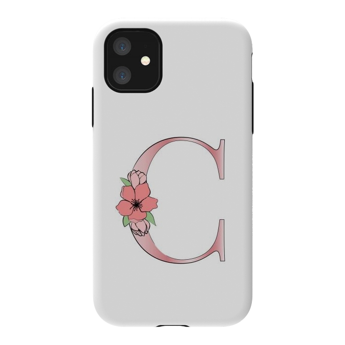 iPhone 11 StrongFit Monogram Letter C by Martina