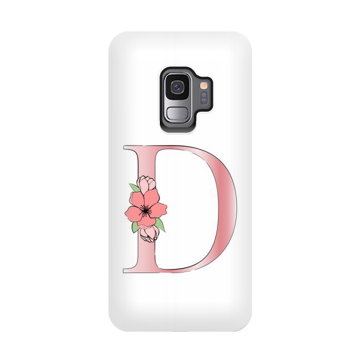 Galaxy S9 StrongFit Monogram Letter D by Martina