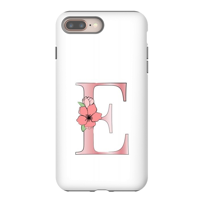 iPhone 7 plus StrongFit Monogram Letter E by Martina