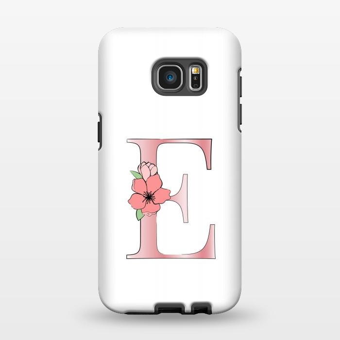 Galaxy S7 EDGE StrongFit Monogram Letter E by Martina