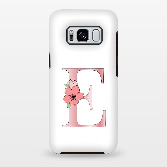 Galaxy S8 plus StrongFit Monogram Letter E by Martina