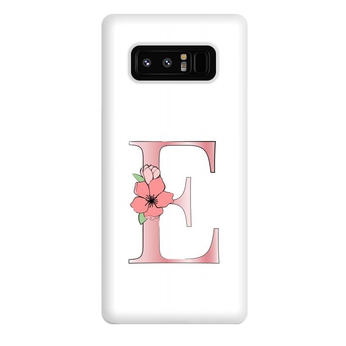 Galaxy Note 8 StrongFit Monogram Letter E by Martina