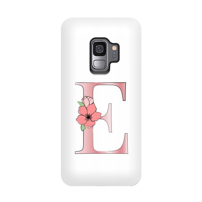 Galaxy S9 StrongFit Monogram Letter E by Martina