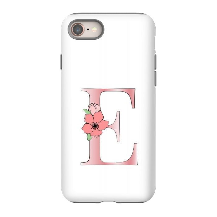 iPhone 8 StrongFit Monogram Letter E by Martina