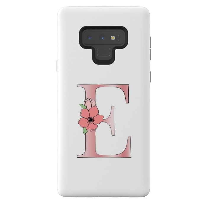 Galaxy Note 9 StrongFit Monogram Letter E by Martina