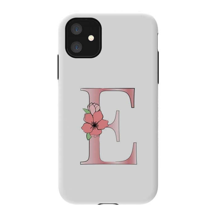 iPhone 11 StrongFit Monogram Letter E by Martina