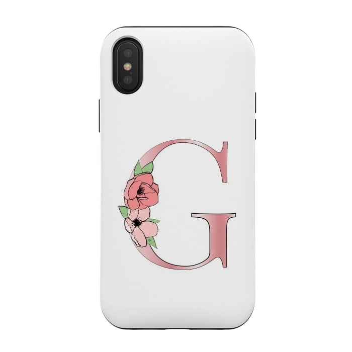 iPhone Xs / X StrongFit Monogram Letter G by Martina